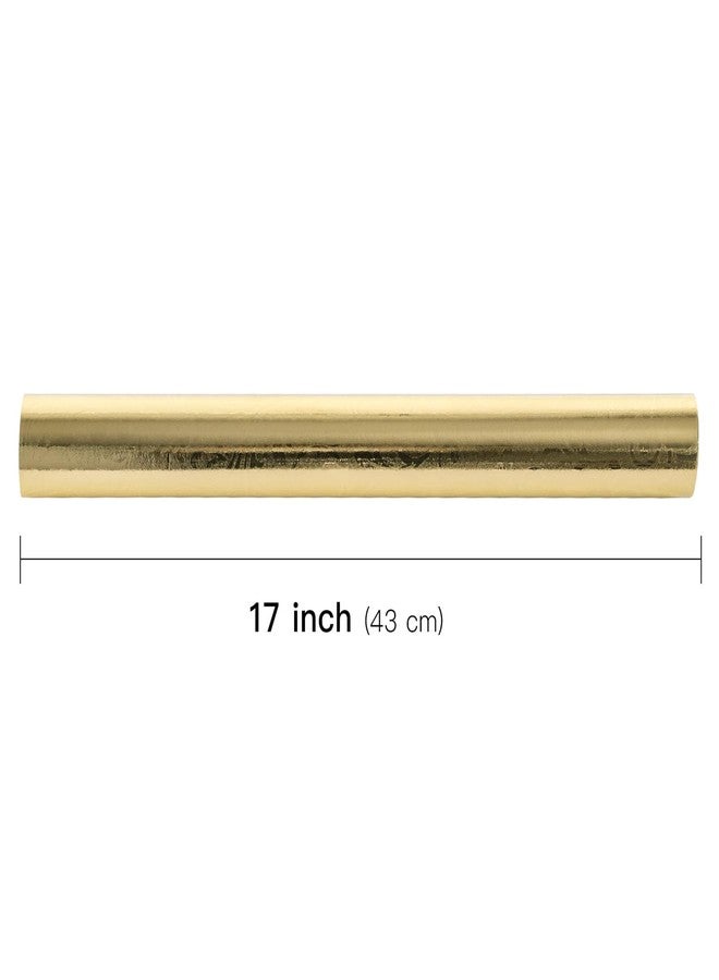 LeZakaa 3D Embossed Floral Foil Gold Wrapping Paper, Vintage Flower Metallic Foil for Birthday Christmas Party Holiday Gift Wrap, for DIY Crafts Scrapbook, Mini Roll 17 inch x 32.8 Ft(Gold) - Image 2